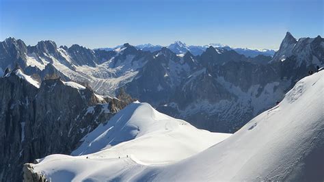 Aiguille Du Midi 4k 5k Wallpaper Alpes Franceses Europa Turismo