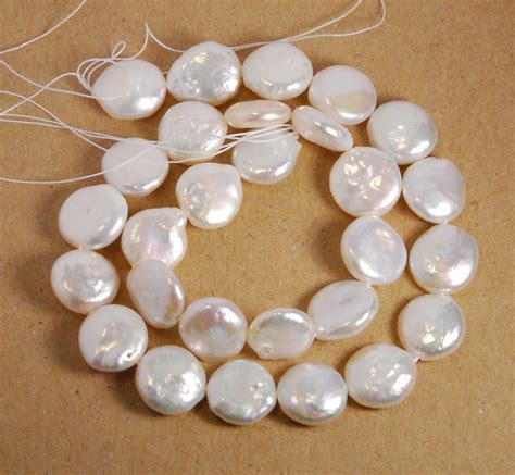 Coin Pearl Cultured Freshwater Pearls 14mm Grade Aa By Jwbeads