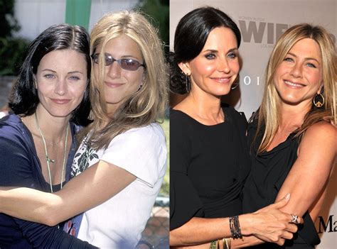 Jennifer Aniston Courteney Cox From Famous Friends Then Now E News