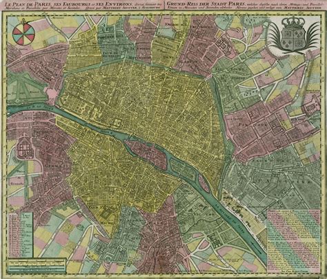 Paris I Old Maps Of Paris Year 1750 Paris Map Old Map Antique Maps