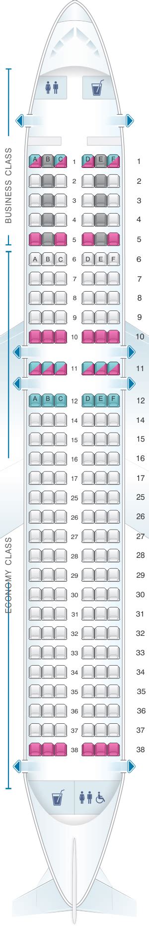 Mapa De Asientos Swiss Airbus A320 200 Plano Del Avión Seatmaestroes