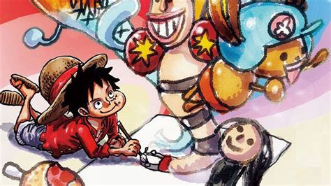 One Piece Novo Pôster Mostra Luffy Desenhando Toscamente Todo O