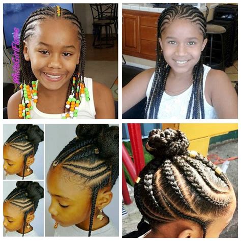 Sweet Cornrows For Cute Little Girls Braids Hairstyles For Black Kids