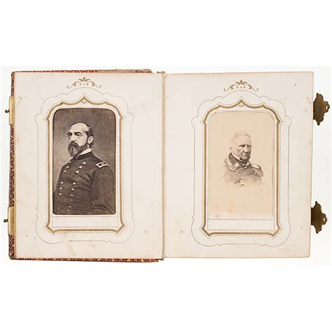 civil war era cdv album including generals cowan s auction house the midwest s most trusted