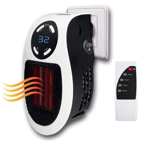 Mini Portable Electric Heater with Adjustable Timer Digital Display ...