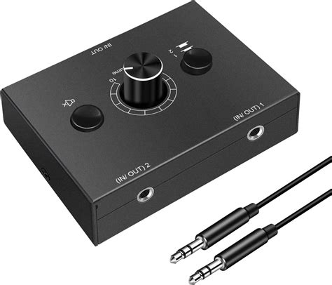 35mm Audio Switcher 2 Input 1 Output 1 Input 2 Output Audio