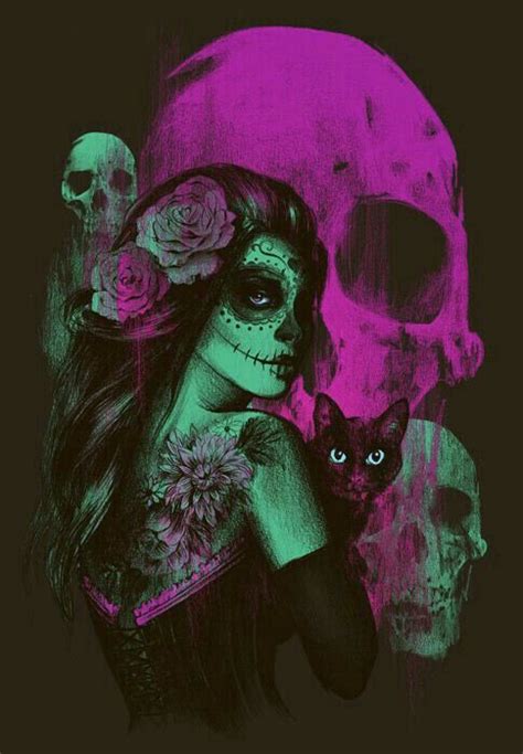 Pin By Natasha Bester On Pink Skulls And Sugar Skulls Sugar Skull Art