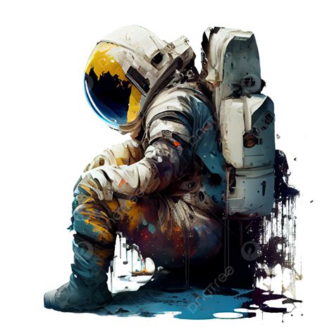 Watercolor Art Of An Astronaut Astronaut Watercolor Astronaut Space