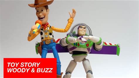 2 Toy Story Revoltech Woody And Buzz Lightyear Stop Motion Mainan