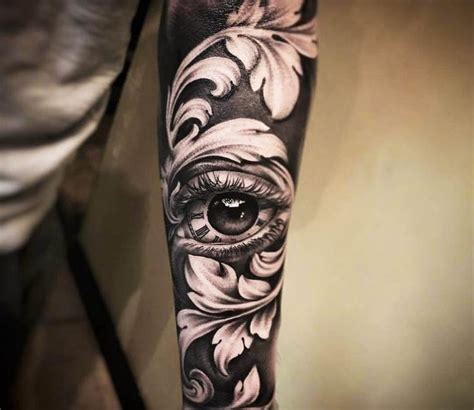 Tattoo Photo Eye With Baroque Ornament Tattoo By Hugo Feist Baroque