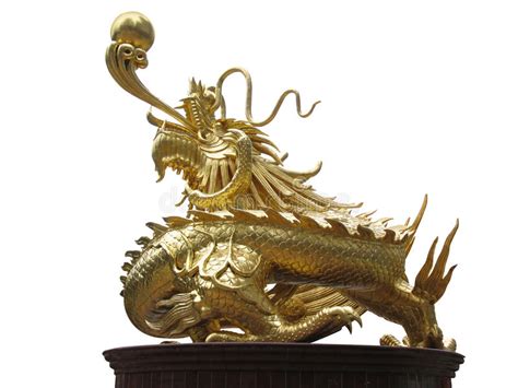 Golden Chinese Imperial Dragon Stock Image Image 29590839