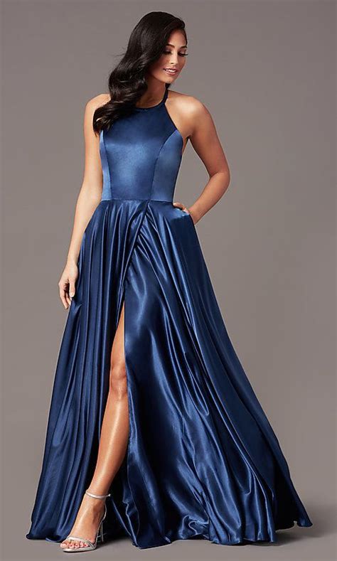 Faux Wrap Long Satin Corset Prom Dress By Promgirl Corset Dress Prom