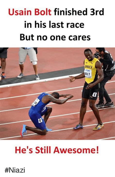 Check spelling or type a new query. Usain Bolt Finished 3rd in His Last Race but No One Cares MAICA TDK BOLT 4 He's Still Awesome! # ...
