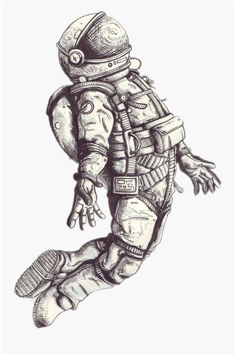 Astronaut Float Astronaut Floating In Space Drawing Free