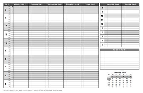 Free Printable Appointment Calendar