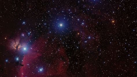 Download Wallpaper 3840x2160 Orion Belt Galaxy Stars Nebula Space