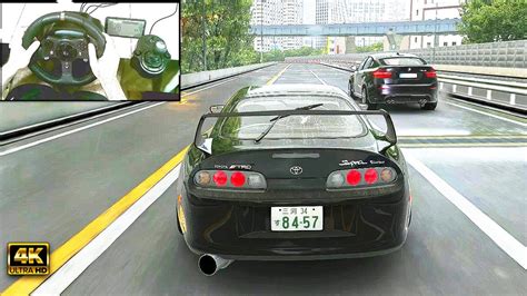 800 HP SUPRA Push It To The Limit On Tokyo Highway Assetto Corsa