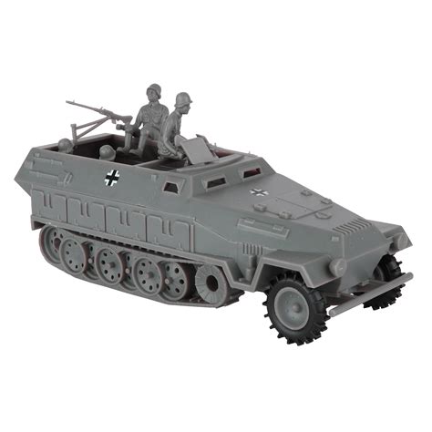 Bmc Cts Ww2 German Hanomag Halftrack 5pc Gray Plastic Armored Vehicle