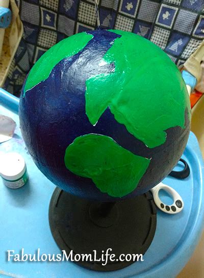 Diy 3d Globe Model For School Project Fabulous Mom Life