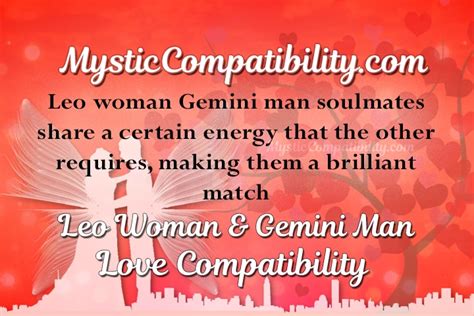 Leo Woman Gemini Man Compatibility Mystic Compatibility
