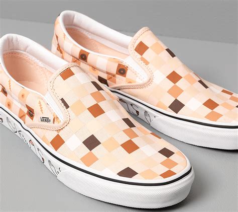 Vans Breast Cancer Awareness Classic Slip On Nude Check True White My Xxx Hot Girl