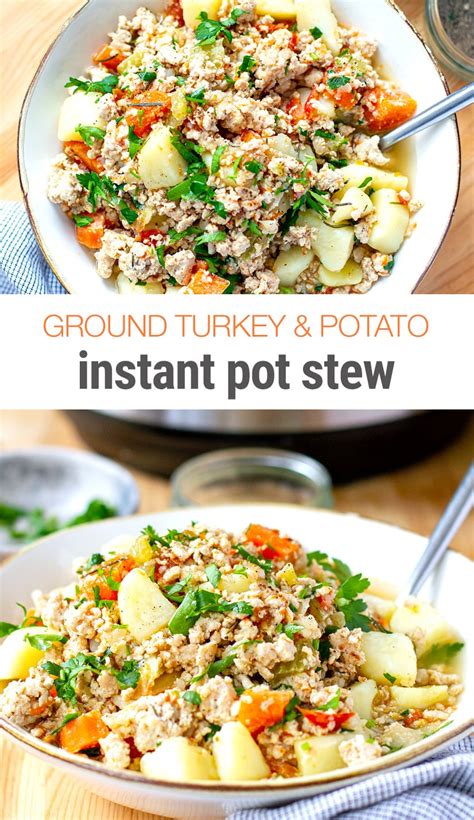 After cooking, it stays in long, thin strands the ultimate instant pot convenience cookbook, with 75 recipes for delicious meals straight from your these satisfying meals include hearty stews and casseroles, savory roasts, healthy sides, and. Instant pot Ground Turkey & Potato Stew (Whole30, Gluten-Free) | Recipe in 2020 | Ground turkey ...