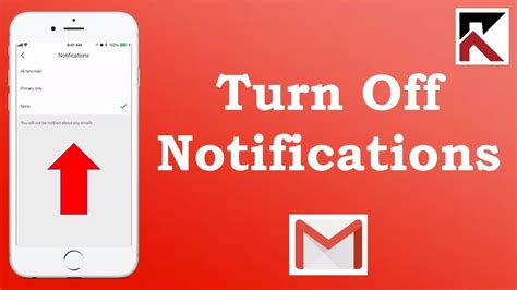 How To Turn On Email Notifications Gmail Iphone Youtube