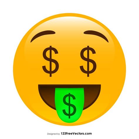 Money Mouth Face Emoji Graphics Money