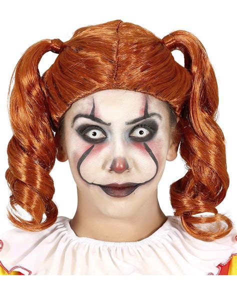 Creepy Clown Braid Wig Copper For Halloween Horror