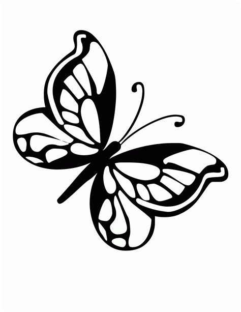 Printable Butterflies Coloring Pages Sketch Coloring Page