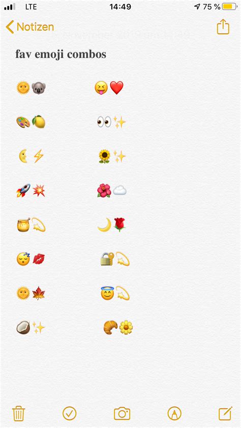 Cute Emoji Combos 💫 Emoji Combinations Instagram Captions For