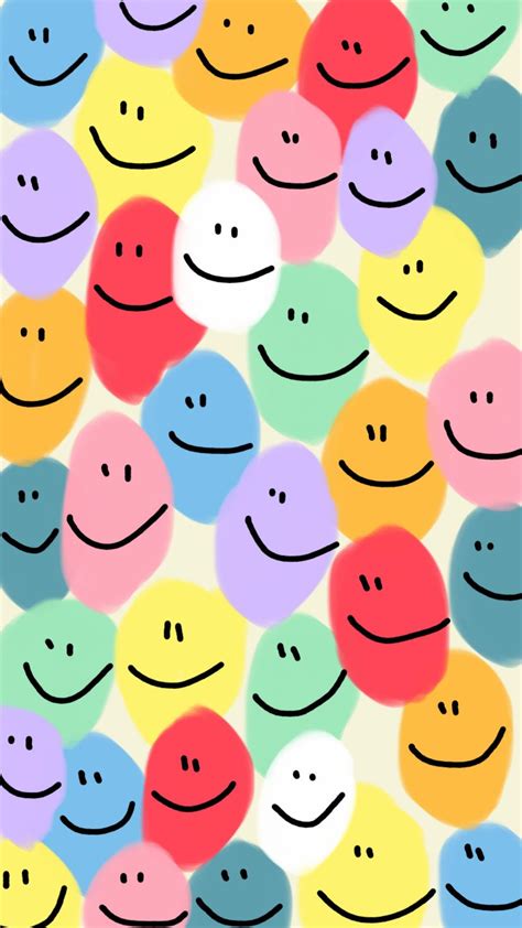 Aesthetic Indie Wallpaper Smiley Face Pegatina Trippy Smiley Face