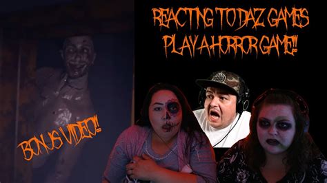 Reacting To Daz Games Play A Horror Game Absolutely Terrifying