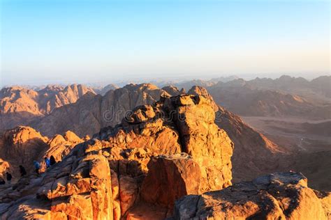Sinai Desert And Mountains At Dawn Stock Photo Image Of Terrain