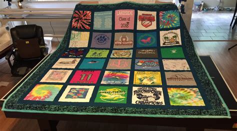 Custom T Shirt Quilt With Sashing And Bordering