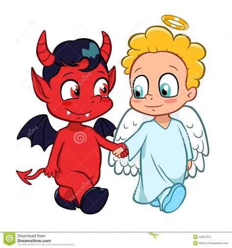Vector Angel Y Diablo