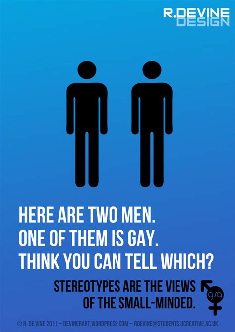 Stereotypes Poster Devine Design Straight People Small Minds