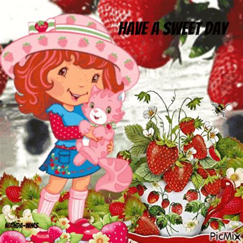 Strawberry Shortcake Cartoon Безплатен анимиран  Picmix
