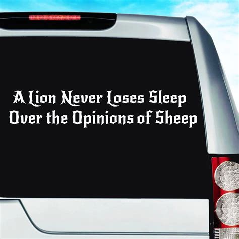 Amazon Com A Lion Never Loses Sleep Over The Opinions Of Sheep Vinyl