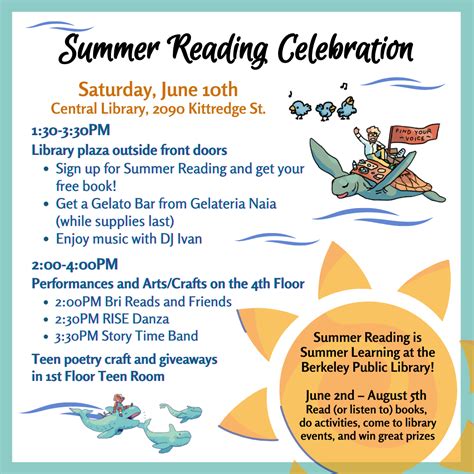 Summer Reading Celebration Central Berkeley Public Library