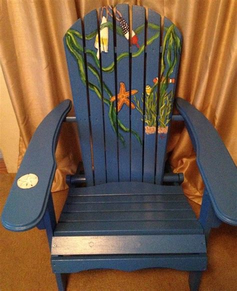 Now, even though they have the features to rock the outdoors still, they need a bit of dinky touch. Hand Crafted Hand Painted Adirondack Chair by Beach Chairs ...