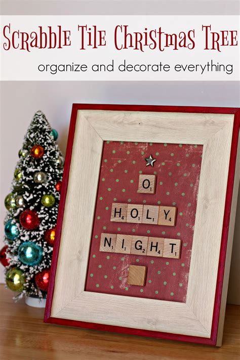 Scrabble Tile Christmas Tree Christmas Crafts Diy Homemade Christmas