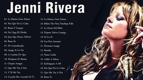 Jenni Rivera Sus Mejores Rancheras Las 30 Mejores Canciones De Jenni