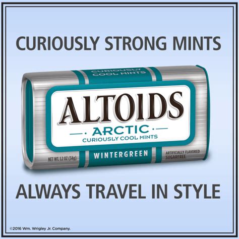 Altoids Arctic Wintergreen Sugarfree Mints 12 Oz Pack Of 8 Altoids