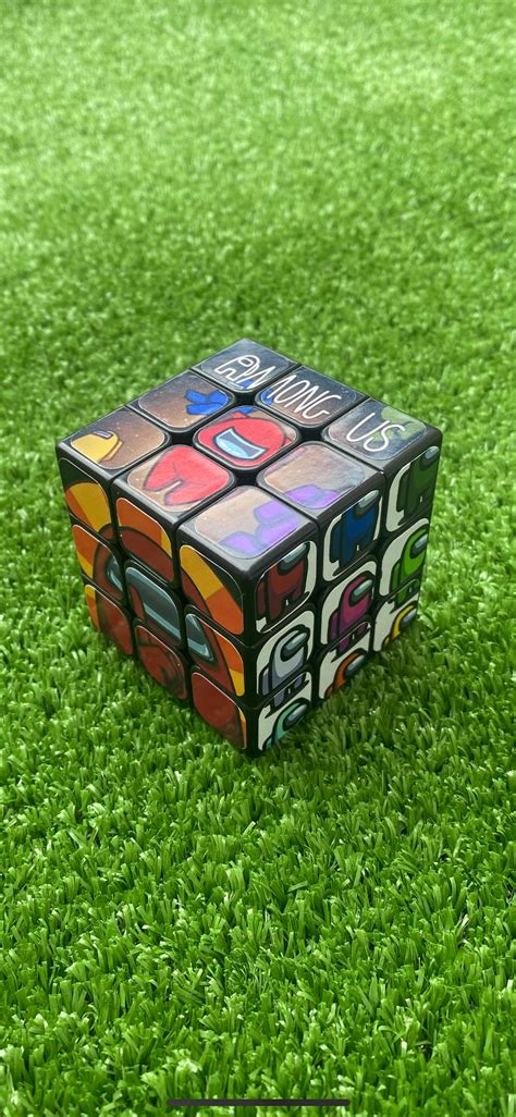 Among Us Themed Rubiks Cube Etsy