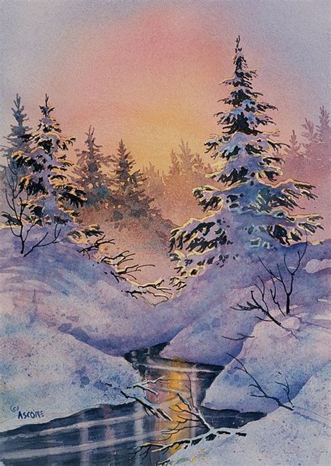Winter Filigree By Teresa Ascone Winter Landscape Painting Landscape