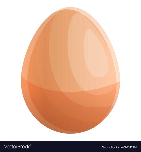 Whole Egg Icon Cartoon Style Royalty Free Vector Image