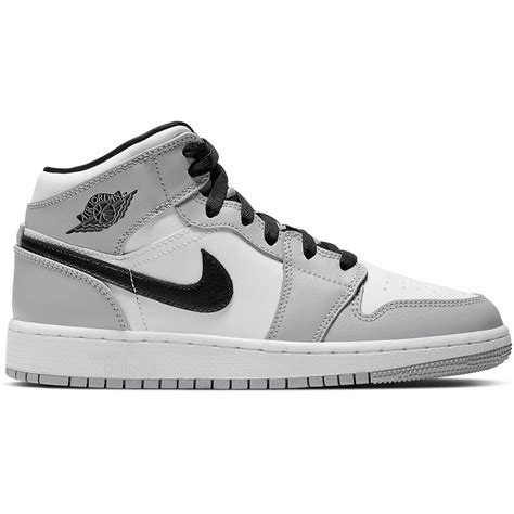 Купить кроссовки Nike Air Jordan 1 Mid Light Smoke Grey