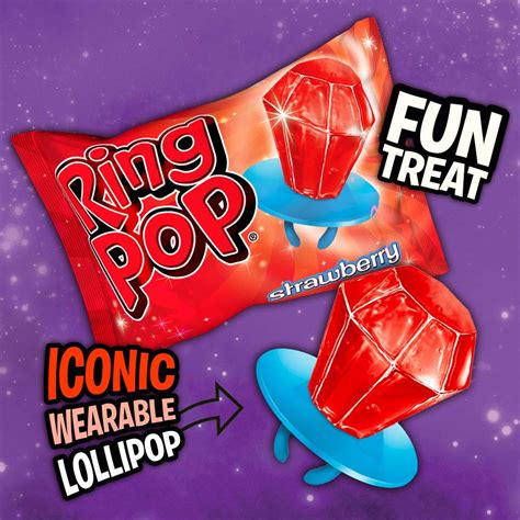 Ring Pop Individually Wrapped Lollipop 24 Pieces Variety Party Pack