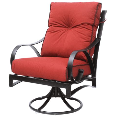 Newport Cast Aluminum Outdoor Patio Swivel Rocker Chair